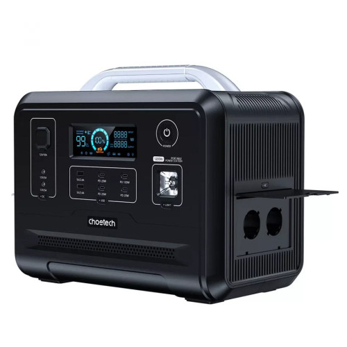 Зарядна станція  Choetech 1200W Type-C/USB/DC/AC black - фото №11
